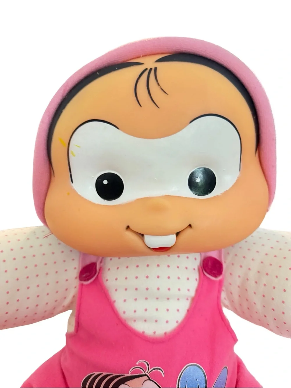 2 RARE Turma Da Monica Plush Doll 16” Brazil Gang Comic Multibrink Vinyl Face